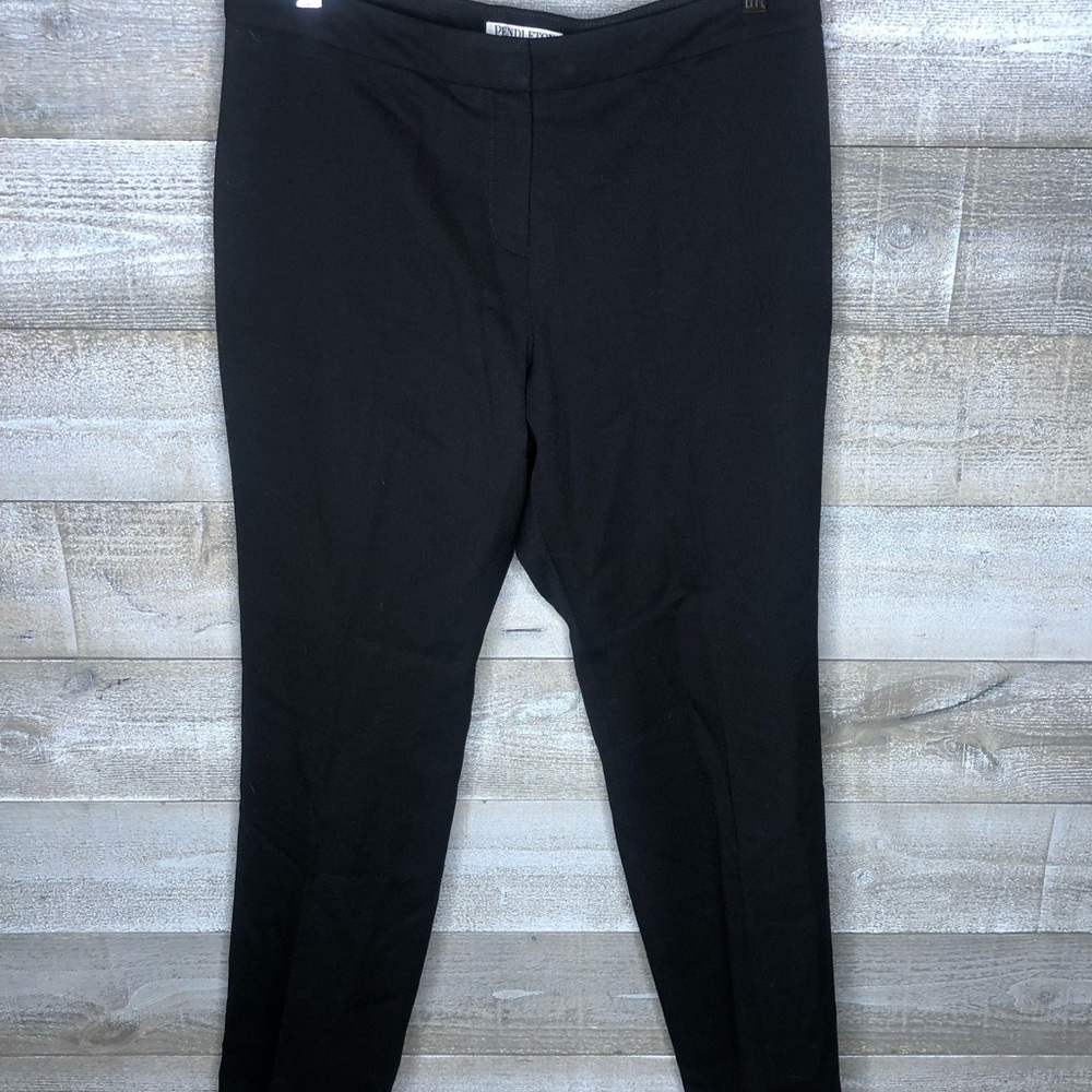 Pendleton 100% virgin wool black work career office dress pants